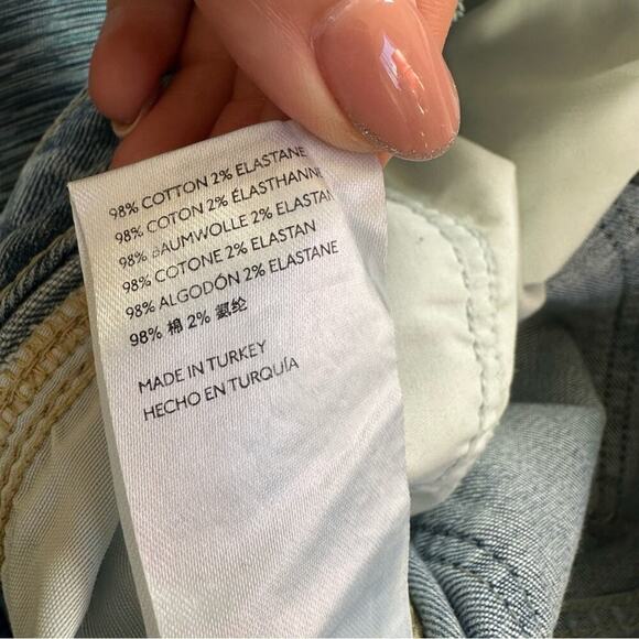 Anthropologie Pilcro Ultra High-Rise Slim Straight Distressed Jeans Size 27 - Picture 11 of 14